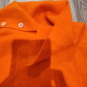 Vtg Diane Rich Orange Sweater